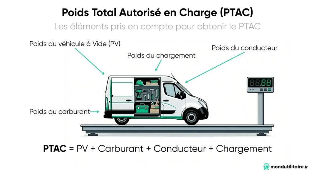 Comment est calculé le PTAC ?